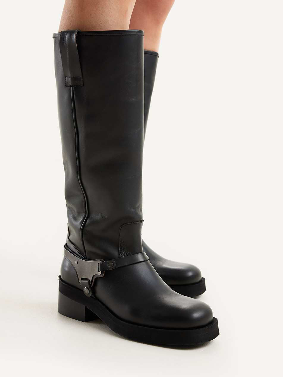 Eve Lynn Zwarte Biker Boots voor Dames